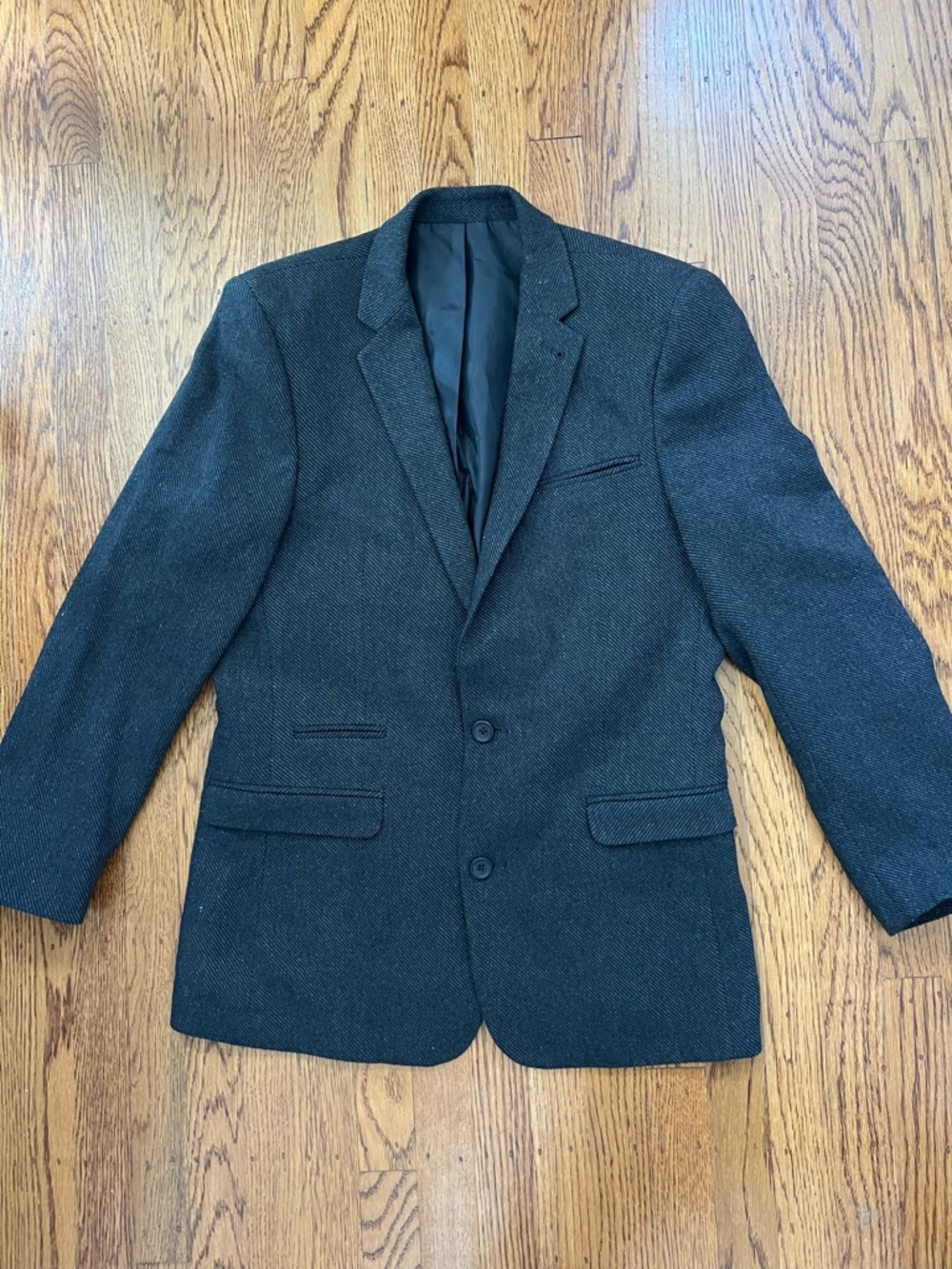 ASOS Slim Suit in Charcoal Wool Mix Twill - Charcoal / Chest 38R, Waist 32